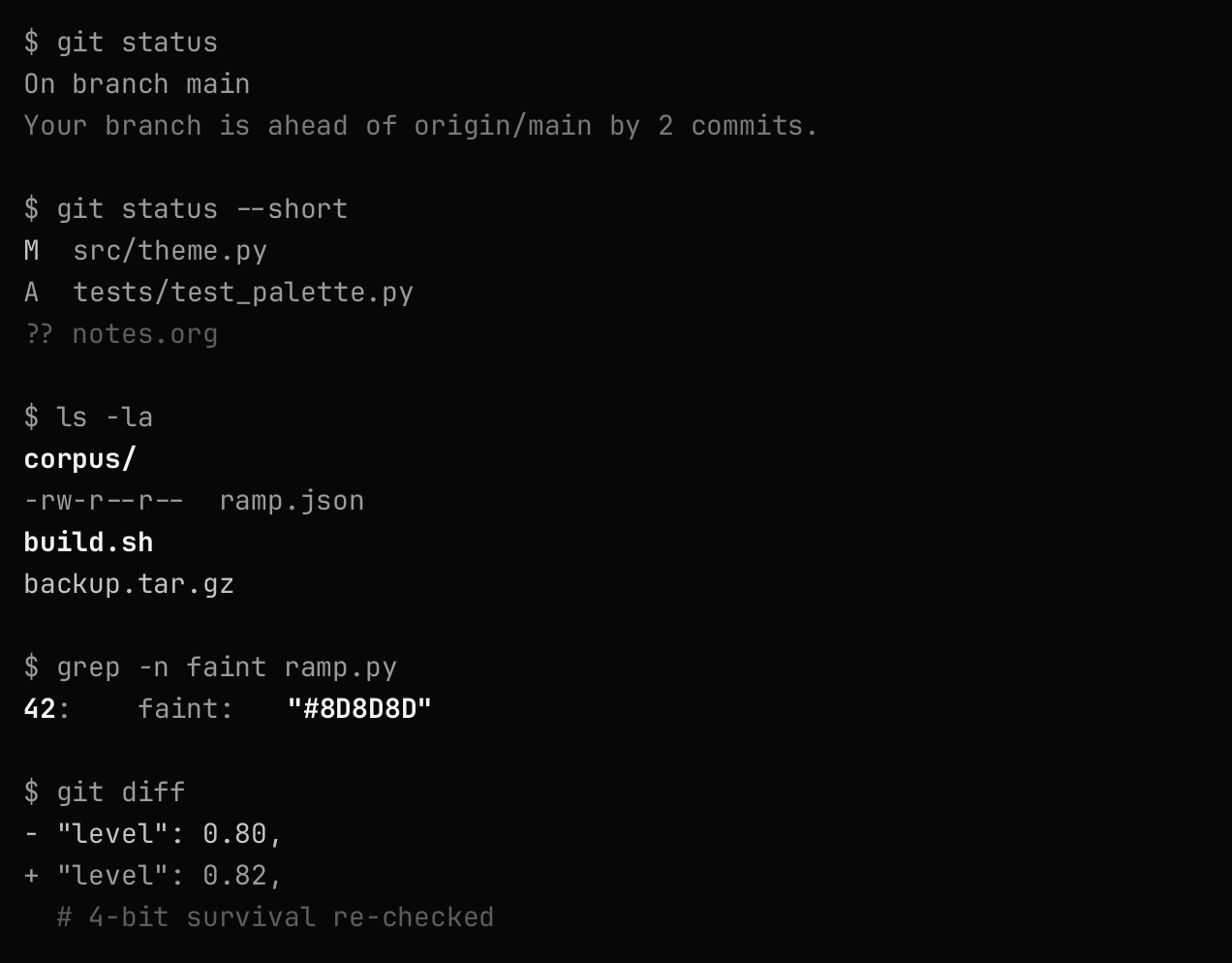 michael dark — terminal session